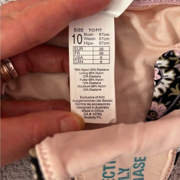 Seafolly Boho Bikini Bottom Sz 10 NWOT | Seafolly Bikini Bottom | Seafolly NEW - - Picture 7 of 7